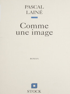 cover image of Comme une image
